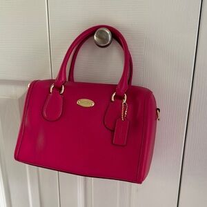 Coach Pink Satchel with Gold Hardware